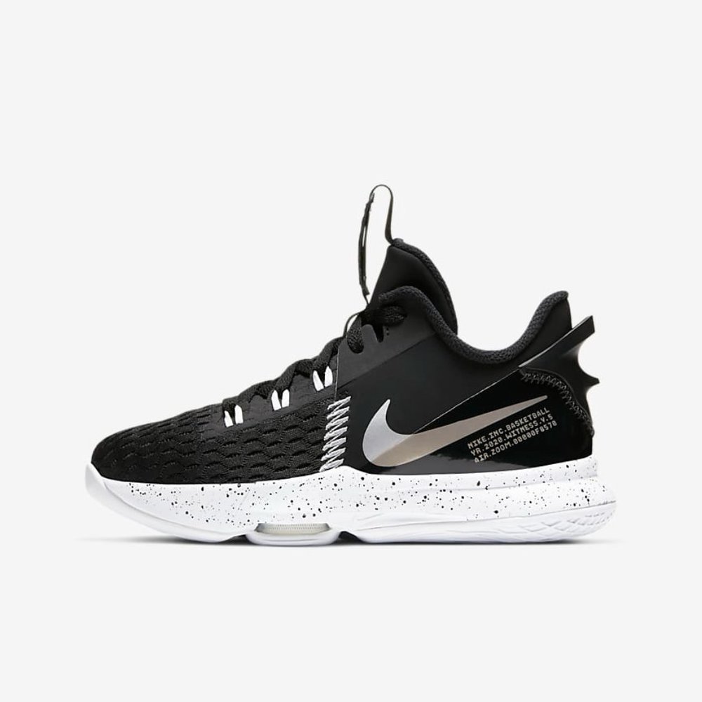 LeBron Witness 5 metallic silver